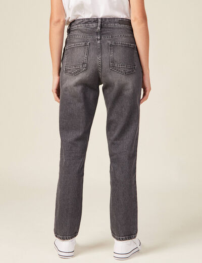 Jeans slim 7/8ème denim gris femme
