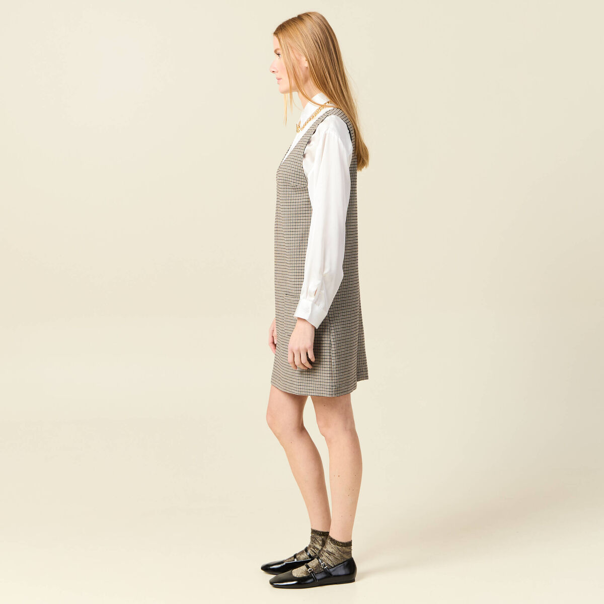 Robe sans manches noir femme