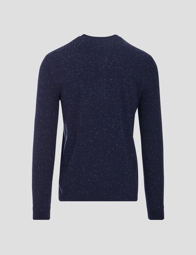 T-shirt manches longues bleu marine homme