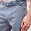 Pantalon straight longueur 32 ceinture bleu gris homme
