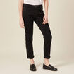 Jeans girlfriend taille haute denim noir femme