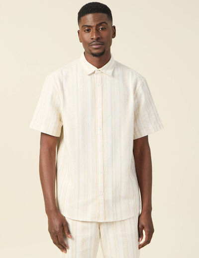 Chemise éco-responsable ecru homme
