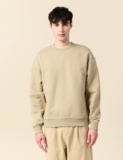 Sweat manches longues gris homme