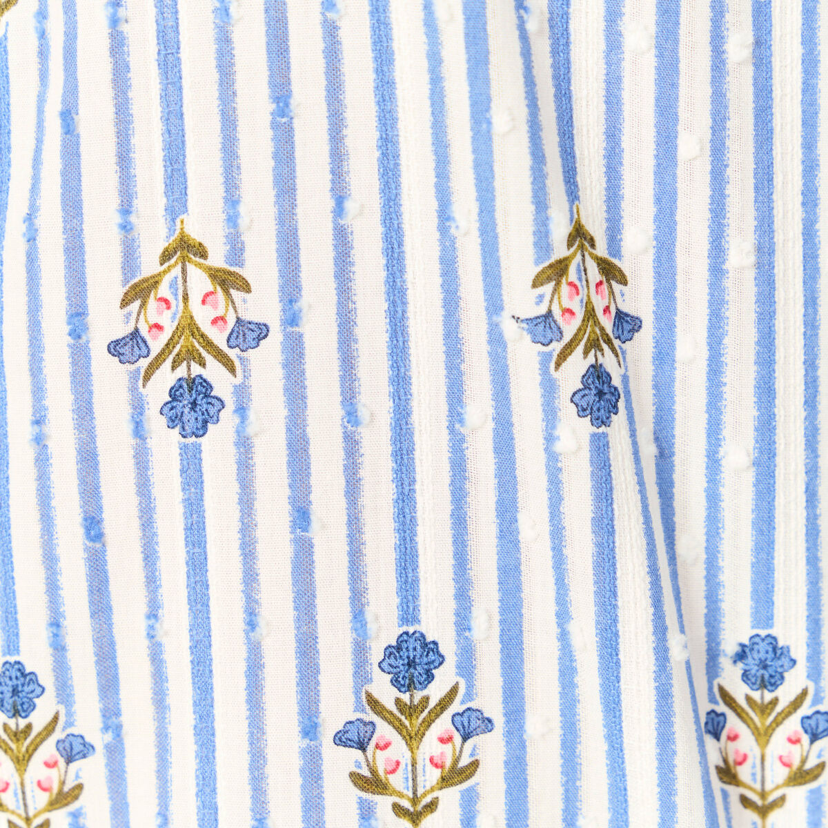 Chemise manches longues bleu ciel femme
