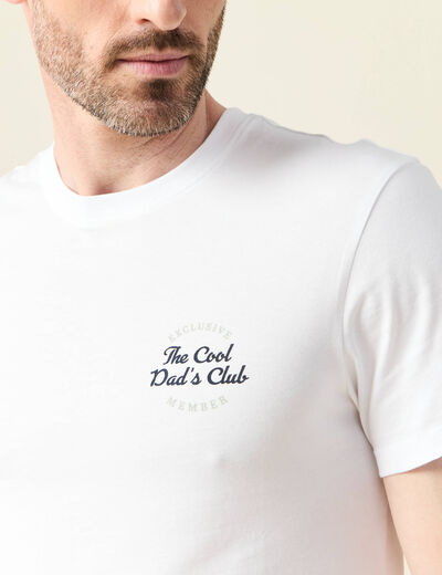 T-shirt manches courtes blanc homme
