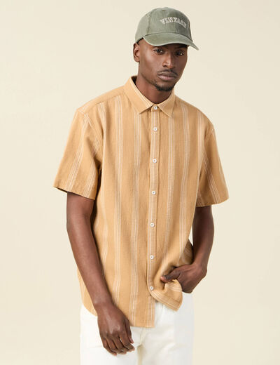 Chemise éco-responsable camel homme