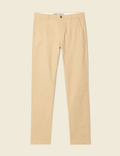 Pantalon slim Instinct chino beige homme