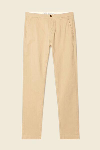 Pantalon slim Instinct chino beige homme