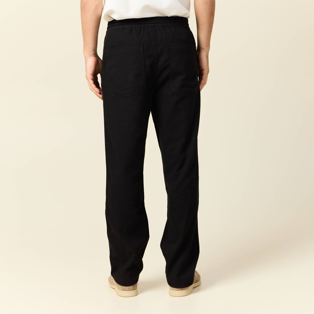 Pantalon chino noir homme