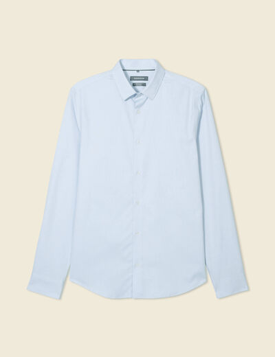 Chemise manches longues bleu ciel homme