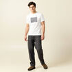 T-shirt manches courtes ecru homme