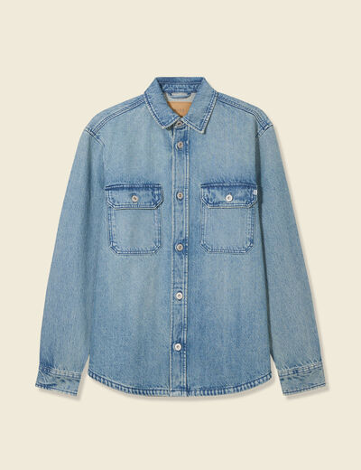 Surchemise en jean denim dirty homme