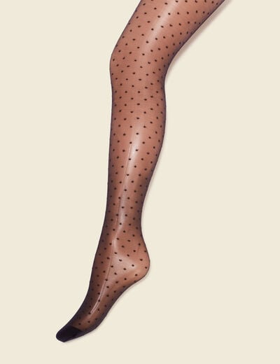 Collants fantaisie noir femme