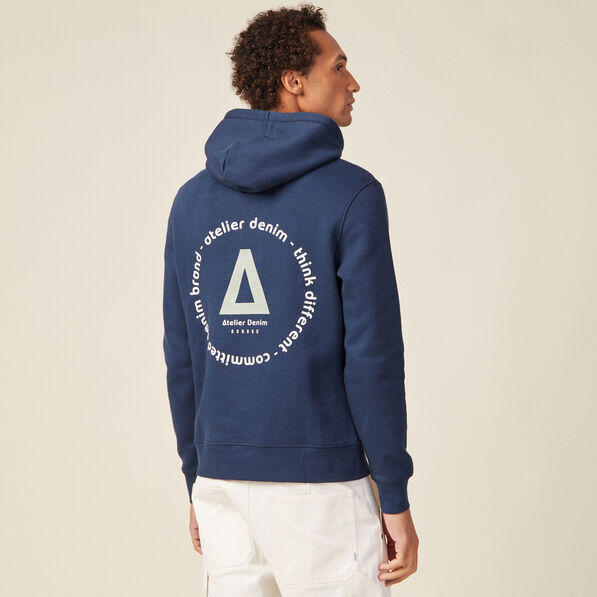 sweat a capuche bleu marine homme Sweat à capuche bleu marine homme