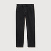 Jeans large longueur 34 en coton denim noir homme
