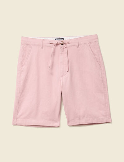 Bermuda chino rose pastel homme