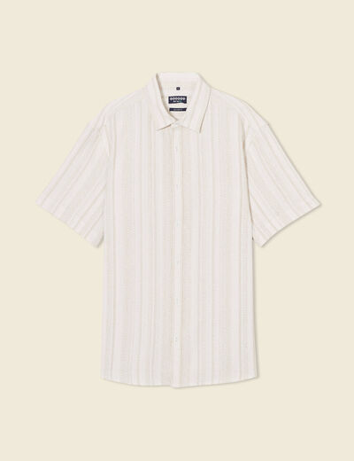 Chemise éco-responsable ecru homme