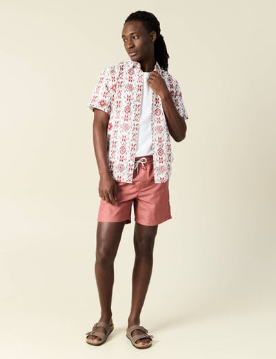 Short de bain vieux rose homme