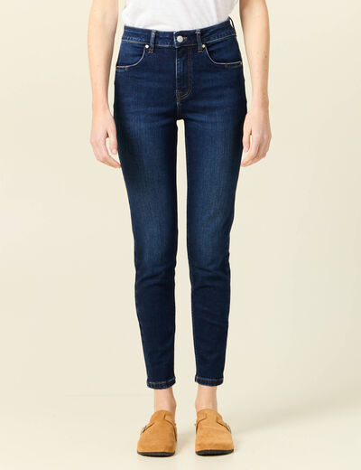 Jeans skinny éco-responsable denim brut femme