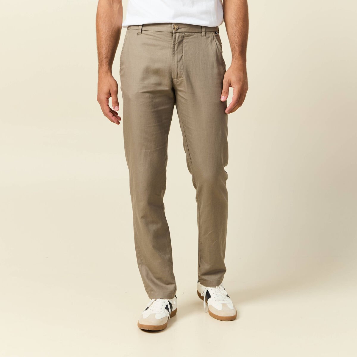 Pantalon chino sable homme