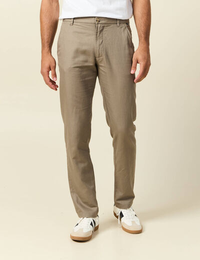 Pantalon chino sable homme