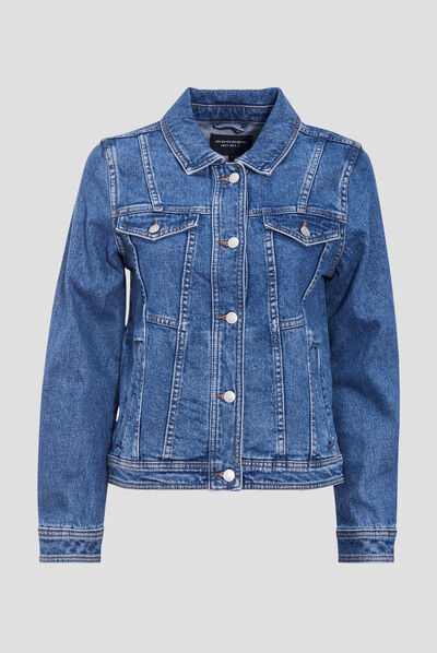 Veste en jean éco-responsable denim stone femme