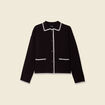 Gilet manches longues noir femme