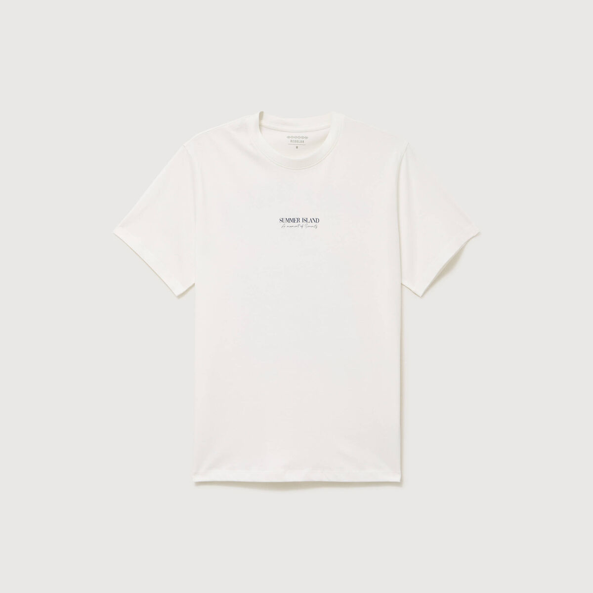 T-shirt en coton ecru homme