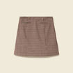 Jupe courte beige femme