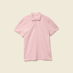 Polo éco-responsable rose pastel homme
