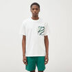 T-shirt ample en coton manches courtes ecru homme