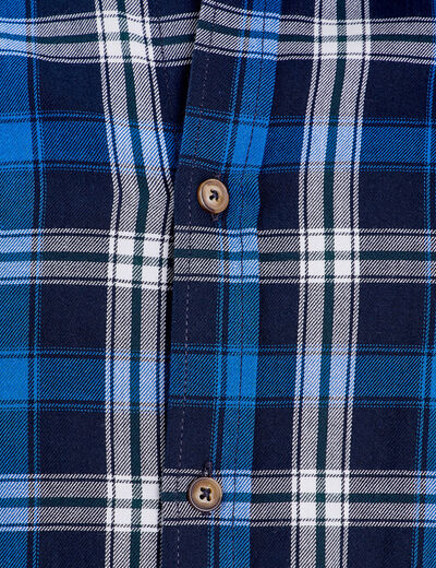Chemise manches longues bleu marine homme