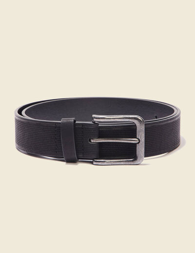 Ceinture noir homme