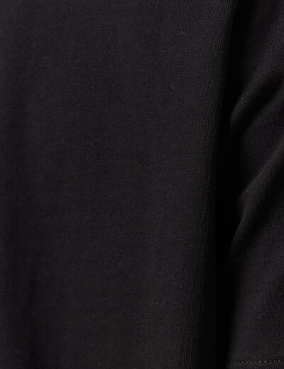 T-shirt manches courtes noir femme