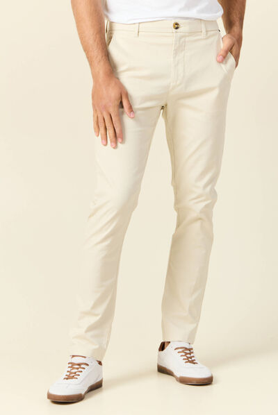 Pantalon slim Instinct chino sable homme