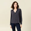 Chemise manches longues noir femme