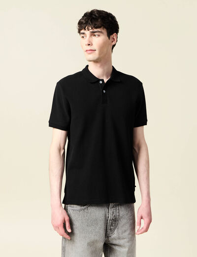Polo manches courtes noir homme