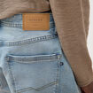 Bermuda en jeans denim bleach homme