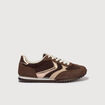 Basket marron fonc&eacute; femme