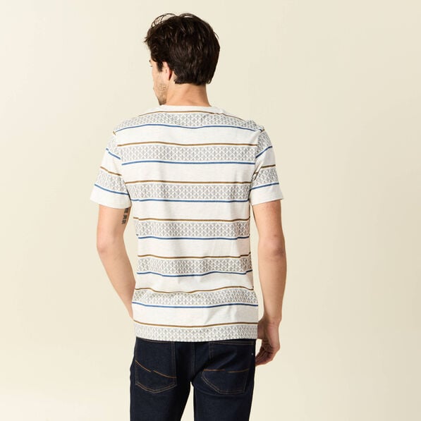 t shirt manches courtes beige homme T-shirt manches courtes beige homme