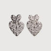 Boucles d'oreilles couleur argent femme