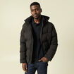 Doudoune avec capuche noir homme