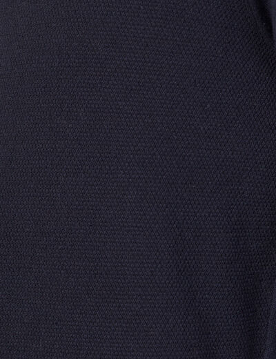 Pull manches longues bleu marine homme