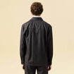 Surchemise col classique manches longues gris fonc&eacute; homme