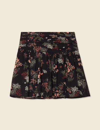 Jupe droite noir femme