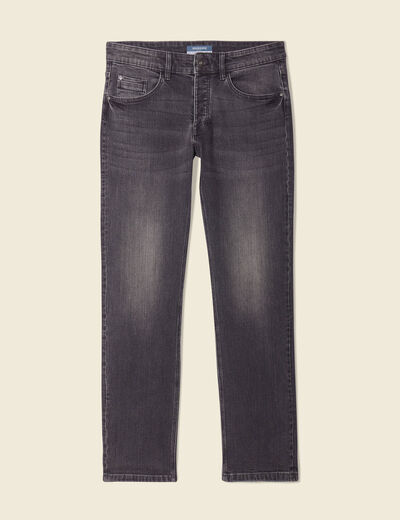 Jeans regular éco-responsable denim gris homme