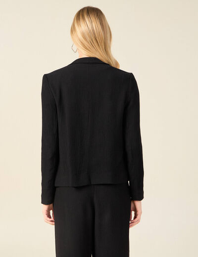 Veste blazer éco-responsable noir femme
