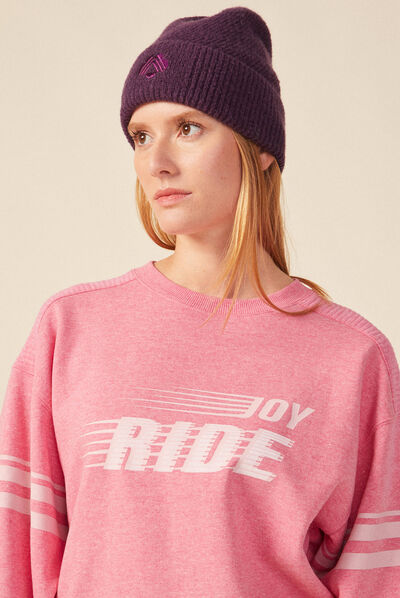Sweat éco-responsable rose fushia femme