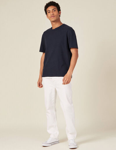 T-shirt manches courtes bleu marine homme