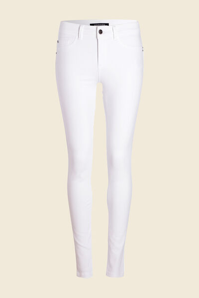 Jeans Lou - jegging blanc femme